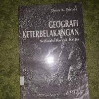 Geografi Keterbelakangan : Sebuah Survai Kritis