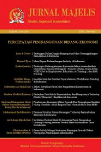 JURNAL MAJELIS Edisi 06 : Percepatan Pembangunan Bidang Ekonomi.