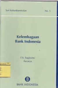 Kelembagaan Bank Indonesia