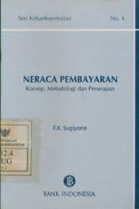 Neraca Pembayaran : Konsep, Metodologi dan Penerapan