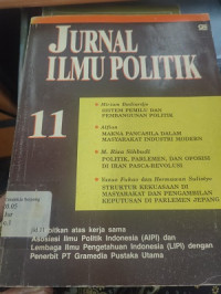 Jurnal Ilmu Politik 11