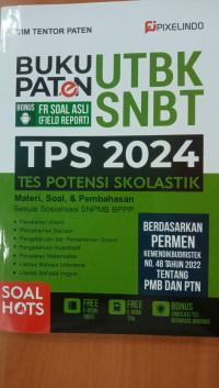BUKU PATEN UTBK SNBT TPS 2024