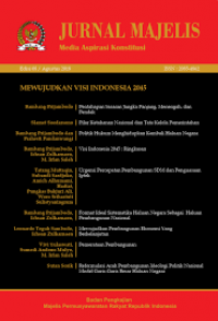 JURNAL MAJELIS  Edisi 08 : Mewujudkan Visi Indonesia 2045